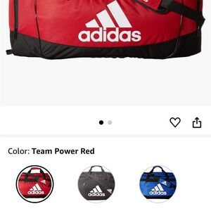 Adidas Red Duffel Bag